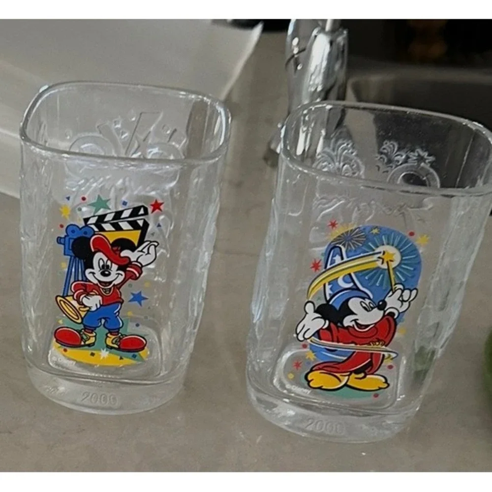 McDonald's Walt Disney World 2000  Mickey Mouse Lot of 4; 3 Dsigns-1 Duplicate
